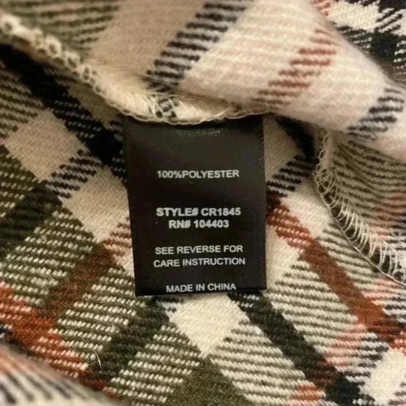 Blu Pepper Plaid Flannel Shacket Shirt/Jacket Women’s Small - Picture 6 of 11
